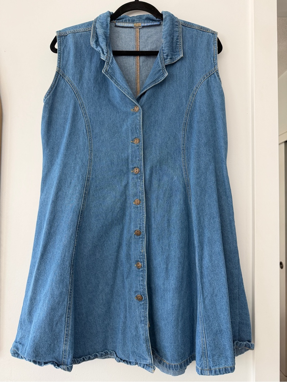 Dixie Blues Vintage Denim Button-Front Dress
